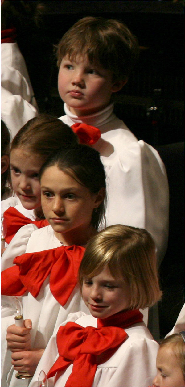 Young Singers Relax After Performance