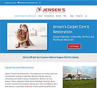 Jensen's Carpet Care & Restoration Website